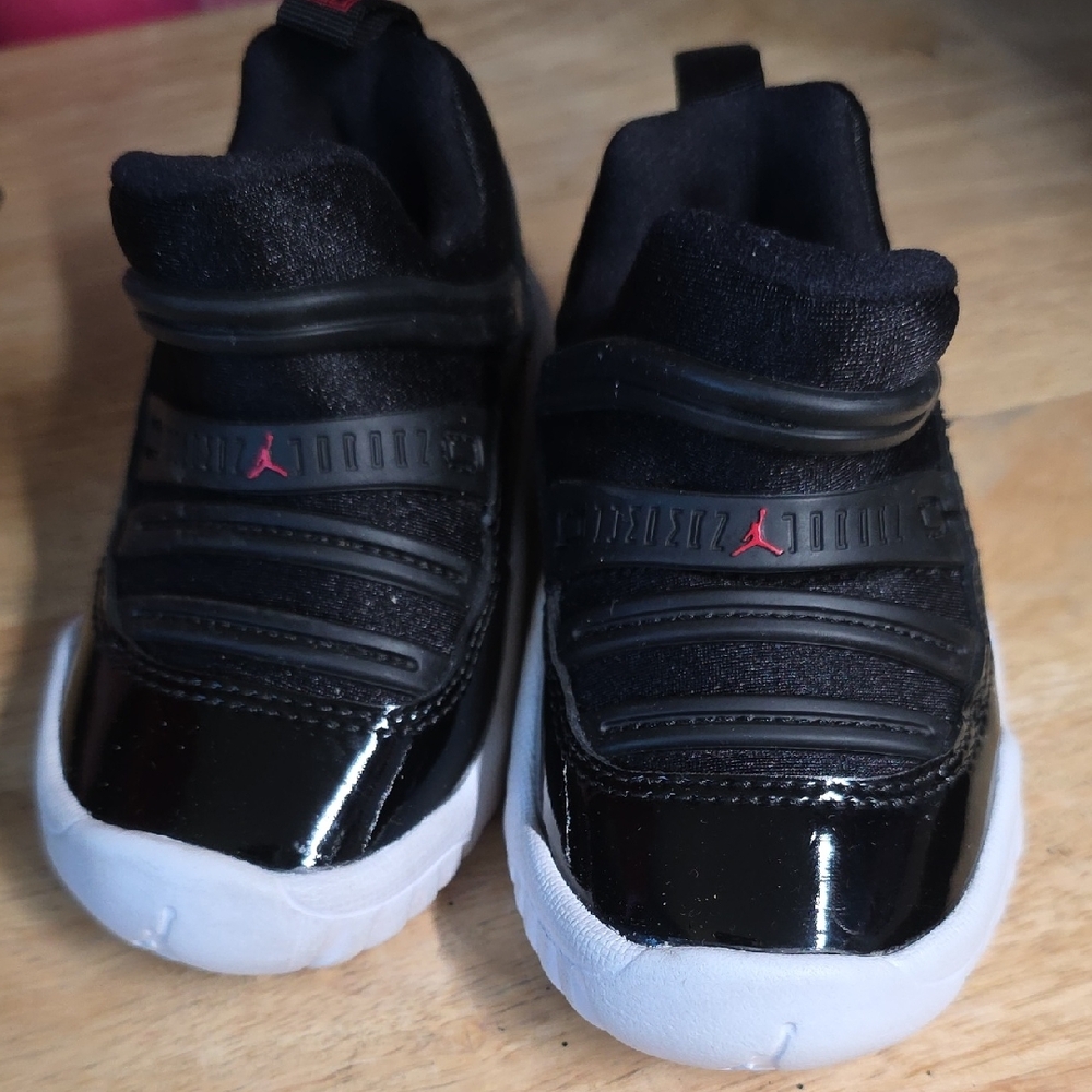 Jordan Kids Black and White Sneakers